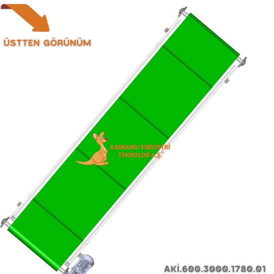 Inclined Conveyor 600x3000x1780 mm