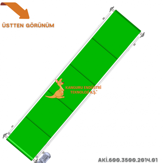 Inclined Conveyor 600x3000x1780 mm
