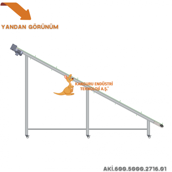 Inclined Conveyor 600x5000x2716 mm