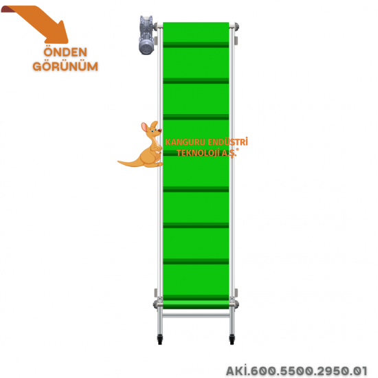Inclined Conveyor 600x5500x2950 mm