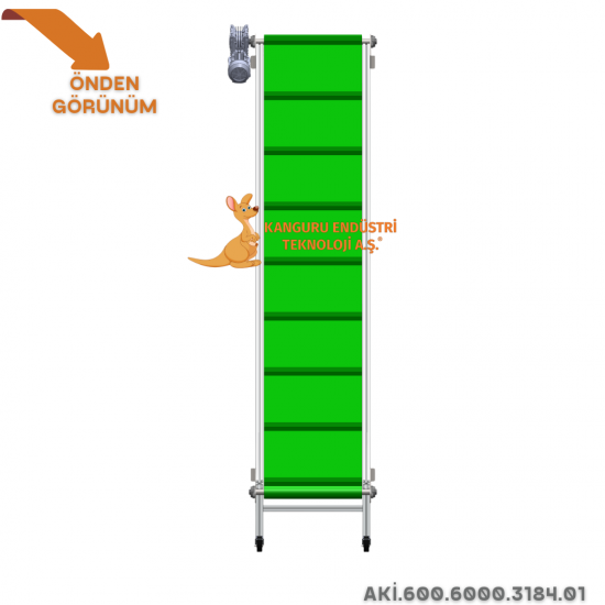 Inclined Conveyor 600x6000x3184 mm