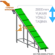 Inclined Conveyor 700x5000x2716 mm