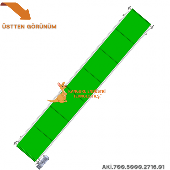Inclined Conveyor 700x5000x2716 mm