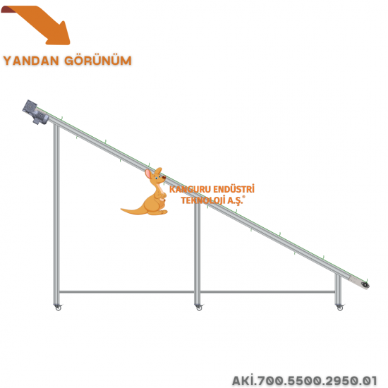 Inclined Conveyor 700x5500x2950 mm