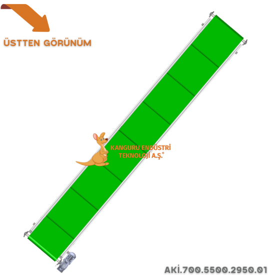 Inclined Conveyor 700x5500x2950 mm