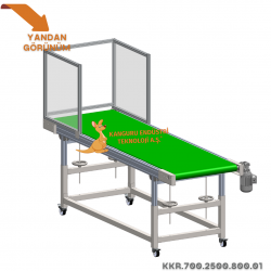 700x2500x800 mm Green Belt Injection Robot Under Conveyor