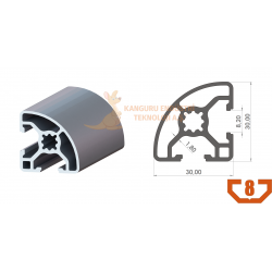 30x30 Radiuslu Sigma Profil K8