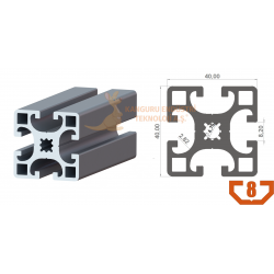 40x40 Ağır Sigma Profil K8