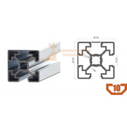 40x40 Kapalı Sigma Profil K10